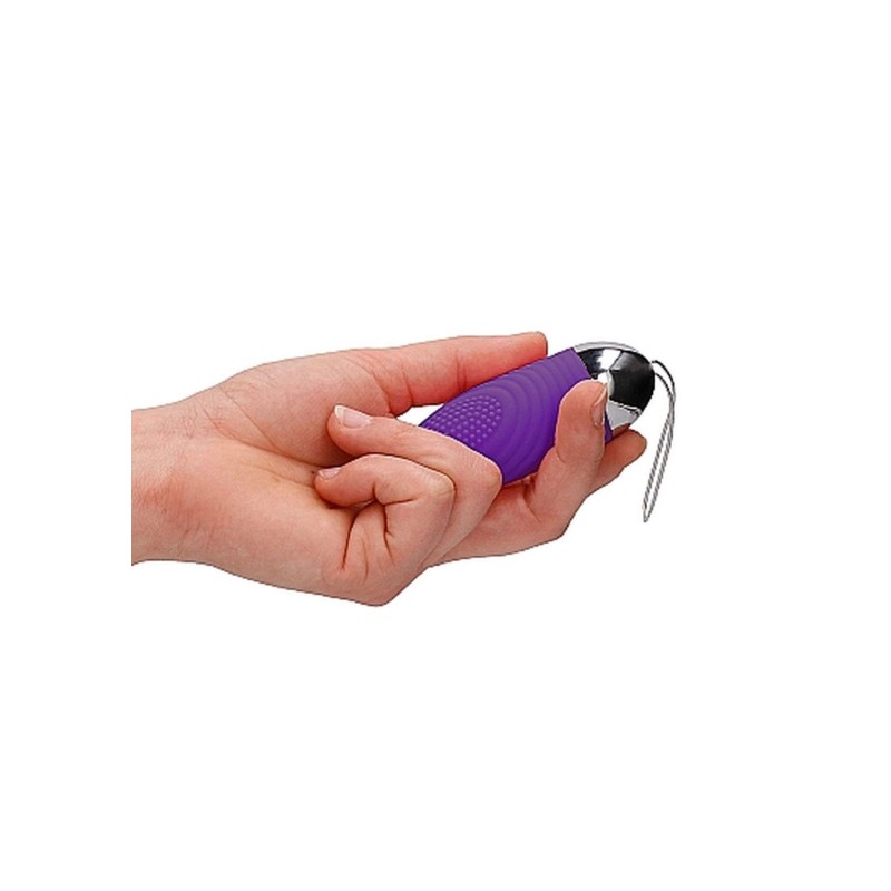 Ethan - Rechargeable Remote Control Vibrating Egg - Purple